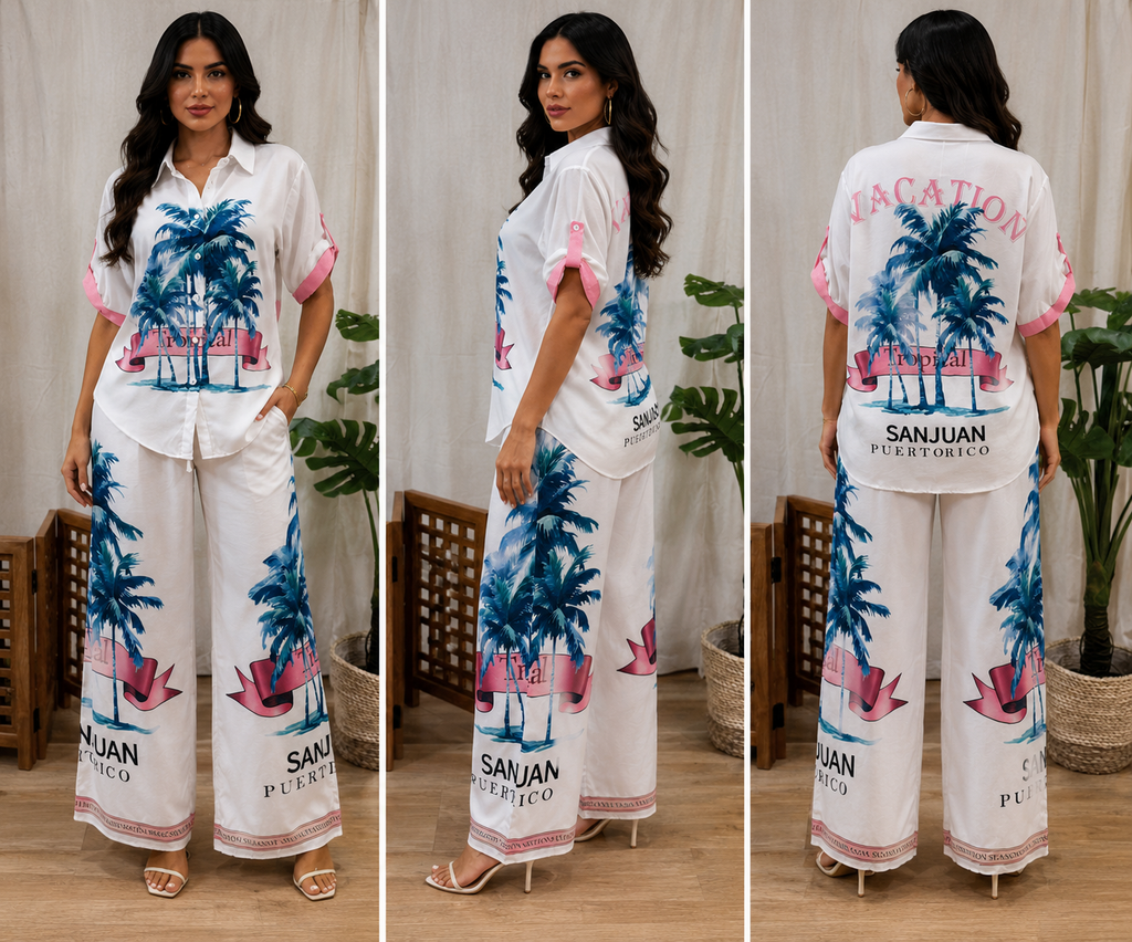 San Juan Palms Two-piece Set