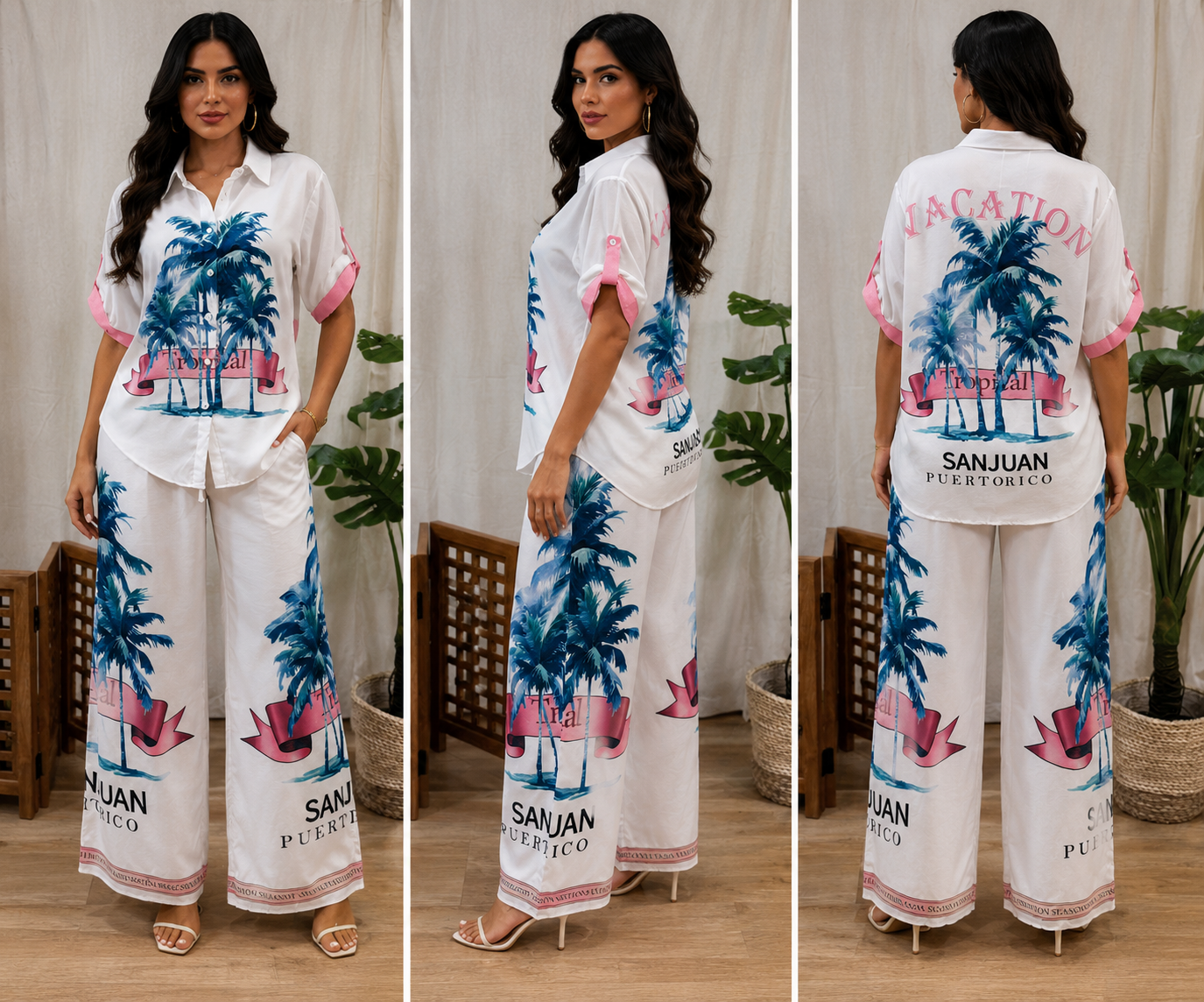 San Juan Palms Two-piece Set