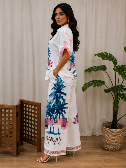 San Juan Palms Two-piece Set