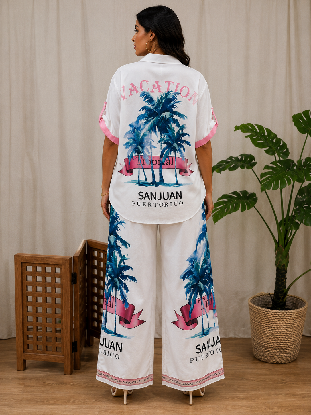 San Juan Palms Two-piece Set
